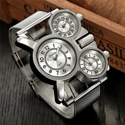 Reloj Oulm Acero Inoxidable para hombre Pulso de Malla