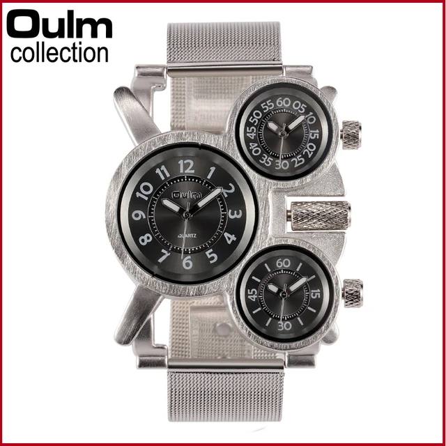 Reloj Oulm Acero Inoxidable para hombre Pulso de Malla