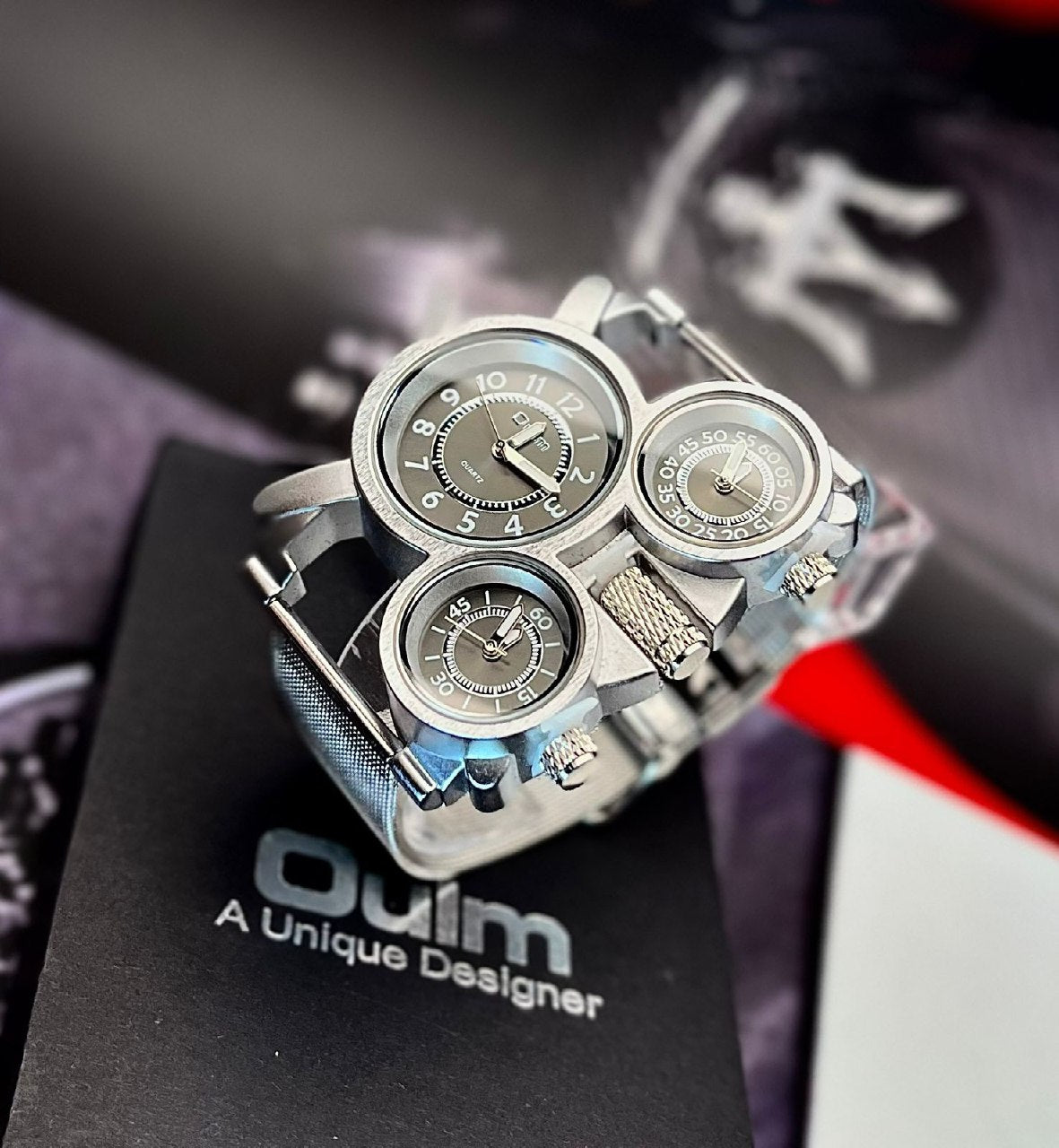 Reloj Oulm Acero Inoxidable para hombre Pulso de Malla